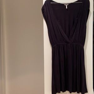 OPEN V-NECK MINI DRESS
